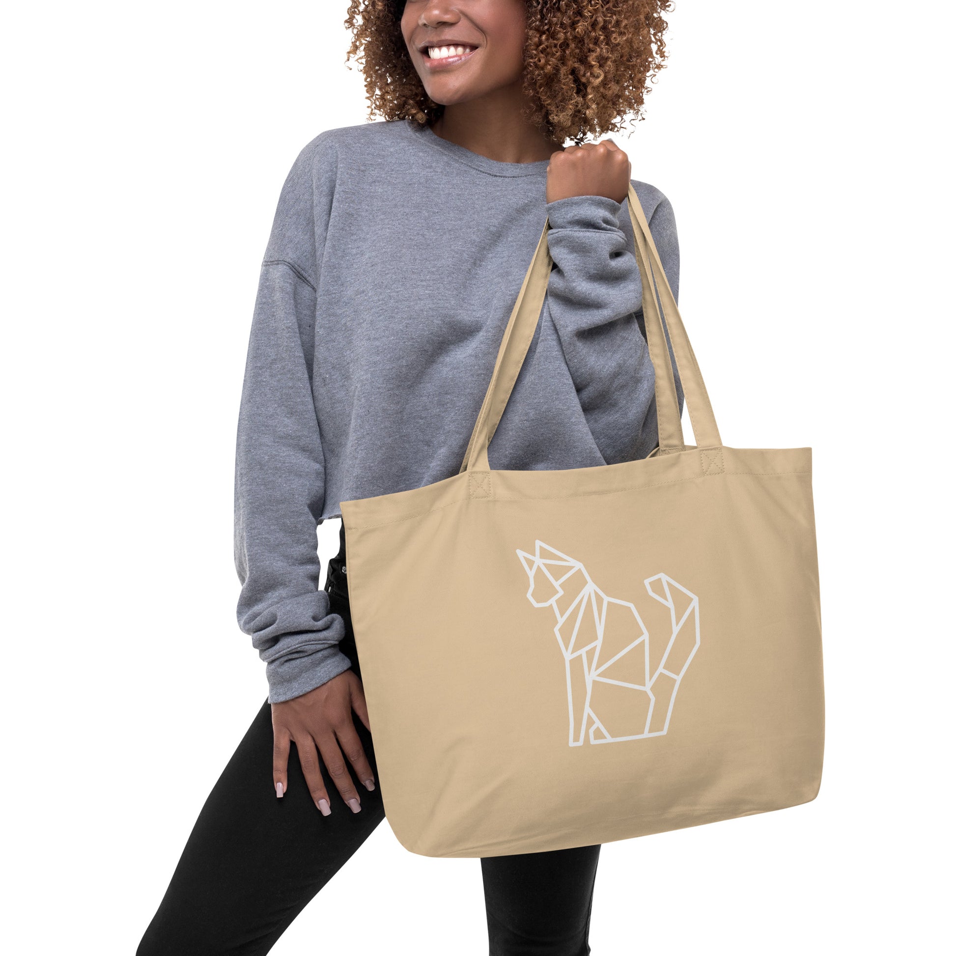 Geo Cat large organic tote bag - Executive Gypsy