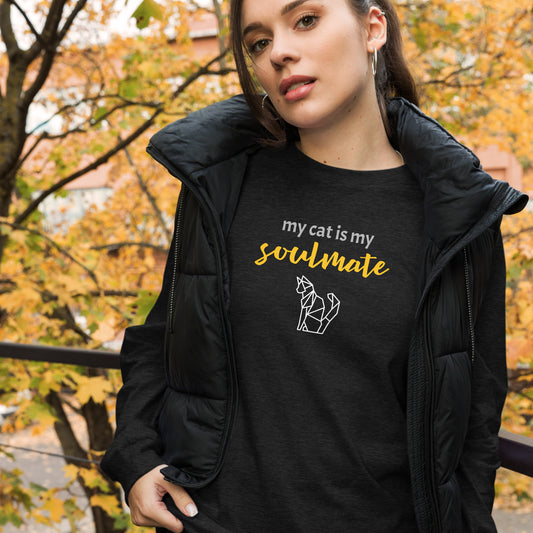 Cat Soulmate Unisex Long Sleeve Tee - Executive Gypsy