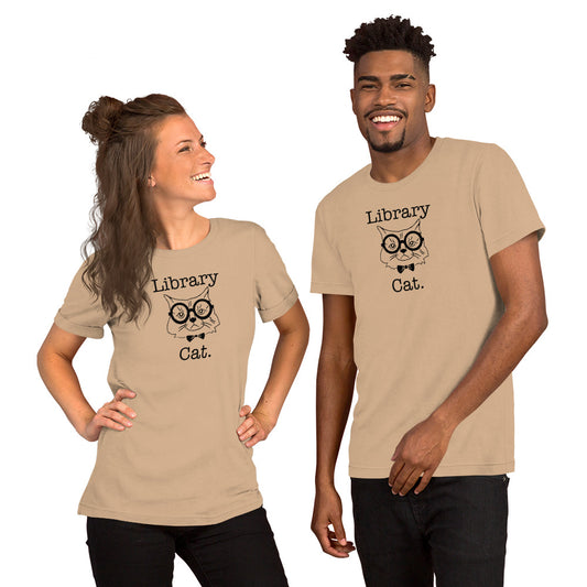 Library Cat. Unisex t-shirt - Executive Gypsy